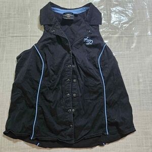 Harley-Davidson Black Shirt with Blue Accents